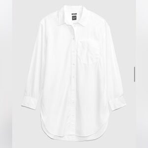 NWT. GAP Weekend Tunic Shirt. XS Petite. White.